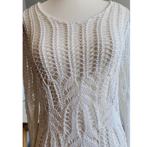 Gerry Webber White Crochet Knit Top - Picture 4 of 9
